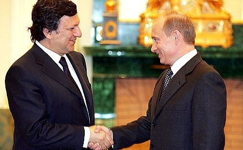 С Председателем Европейской комиссии Жозе Мануэлом Баррозу.