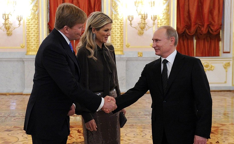With King Willem-Alexander and Queen Maxima of the Netherlands.