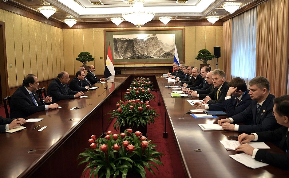 Встреча с Президентом Египта Абдельфаттахом Сиси.