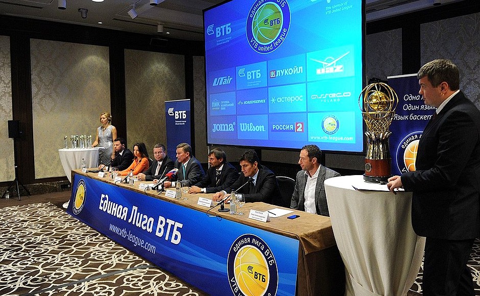 Руководитель Администрации Президента Сергей Иванов на презентации нового сезона Единой лиги ВТБ.