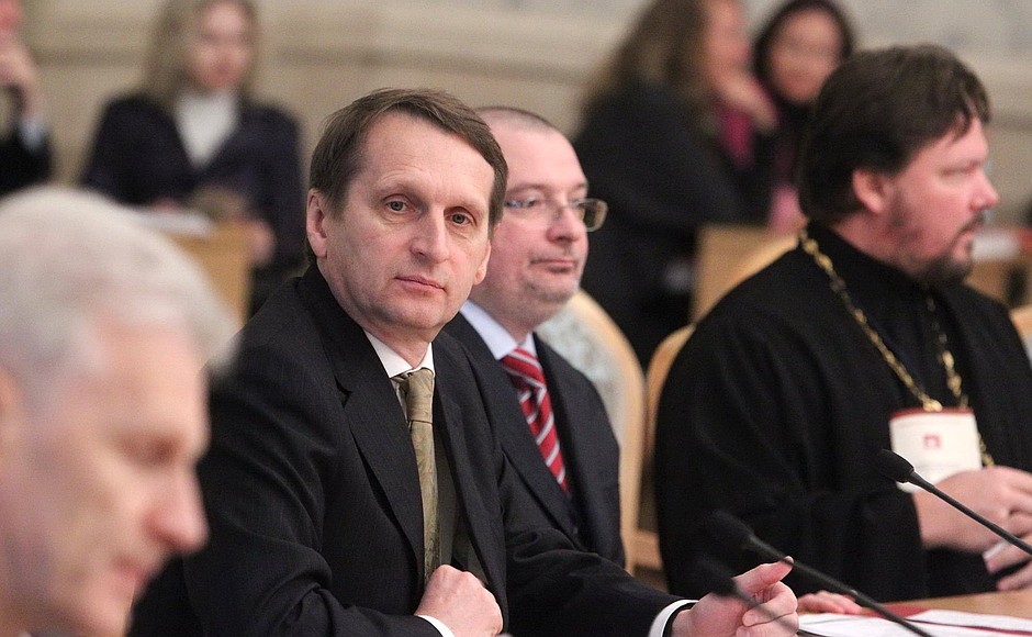 Chief of Staff of the Presidential Executive Office Sergei Naryshkin took part in the international conference History of Contemporary Russia: Twenty Years Later (1991–2011).