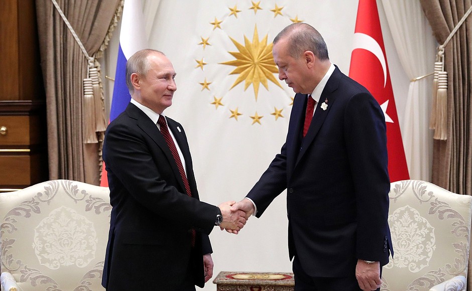 With President of Turkey Recep Tayyip Erdogan.