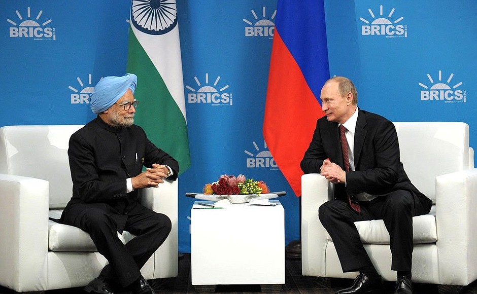 With Prime Minister of India Manmohan Singh