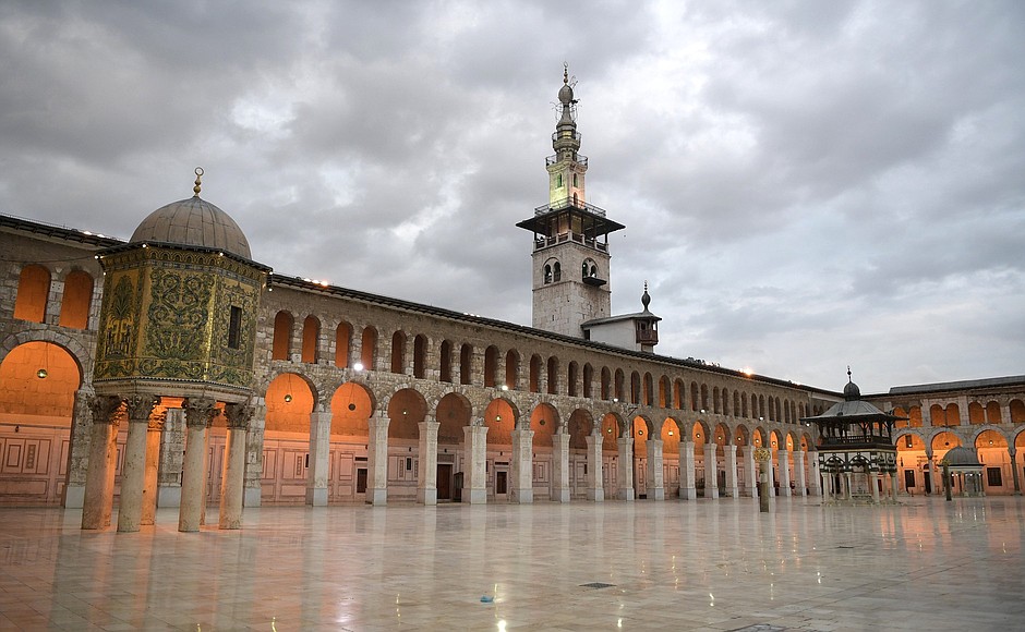 The Great Mosque of Damascus, one of the world’s largest and oldest mosques.
