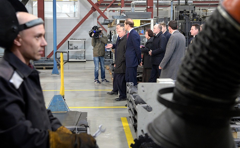 During the visit to the Chelyabinsk Compressor Plant.
