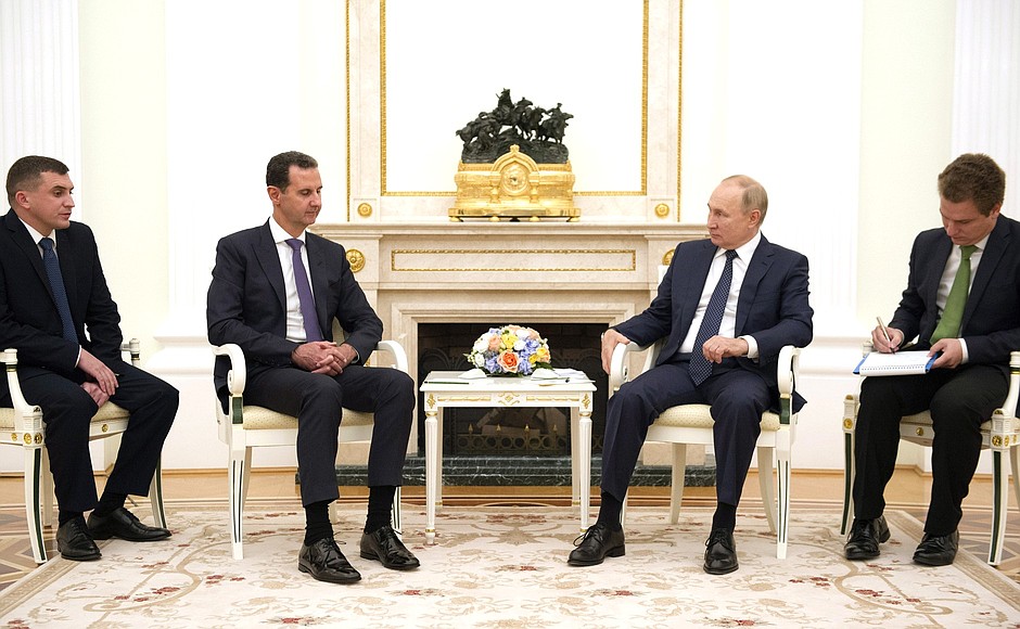 С Президентом Сирийской Арабской Республики Башаром Асадом.