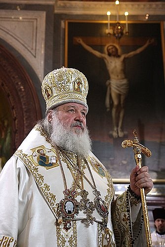 Патриарх Московский и всея Руси Кирилл.