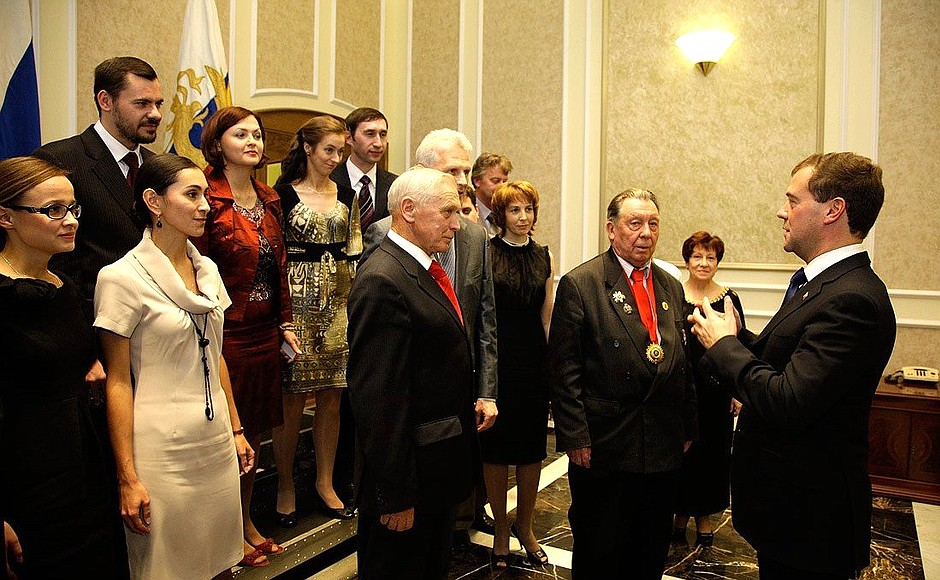 C лауреатами Всероссийского конкурса «Учитель года – 2010».