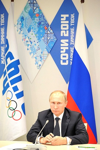 На совещании о готовности спортивных объектов Олимпиады-2014.