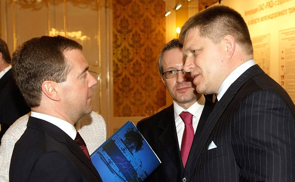 С Председателем Правительства Словакии Робертом Фицо.