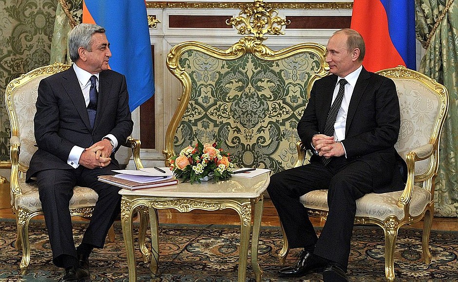 With President of Armenia Serzh Sargsyan.