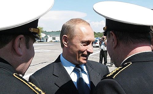 President Putin at the Chkalovsk air field.