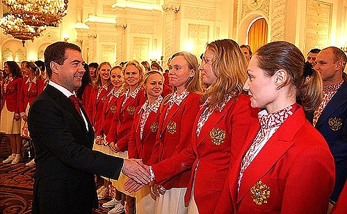 С членами олимпийской сборной России.