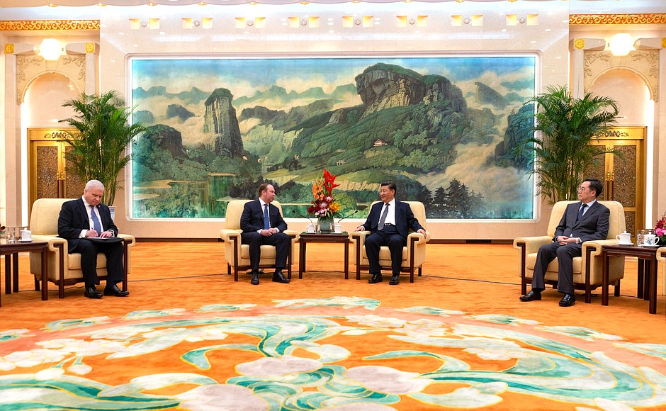 During his visit to China Chief of Staff of the Presidential Executive Office Anton Vaino had a meeting with President of the People’s Republic of China Xi Jinping.