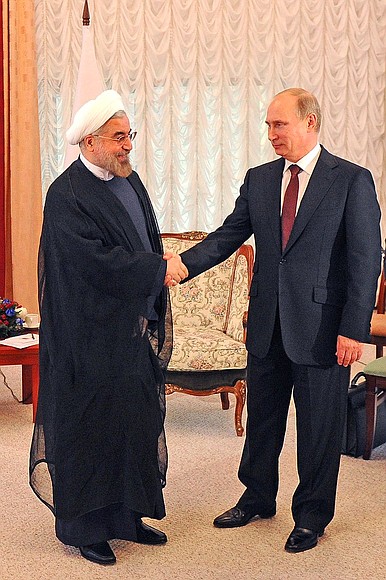 С Президентом Исламской Республики Иран Хасаном Рухани.
