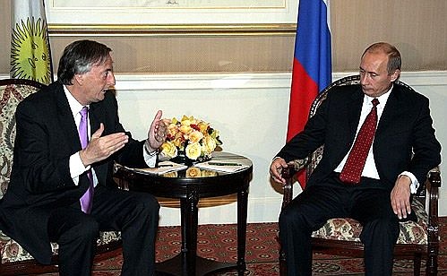 С Президентом Аргентины Нестором Киршнером.