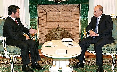 С Королём Иорданского Хашимитского Королевства Абдаллой II бен аль-Хусейном.
