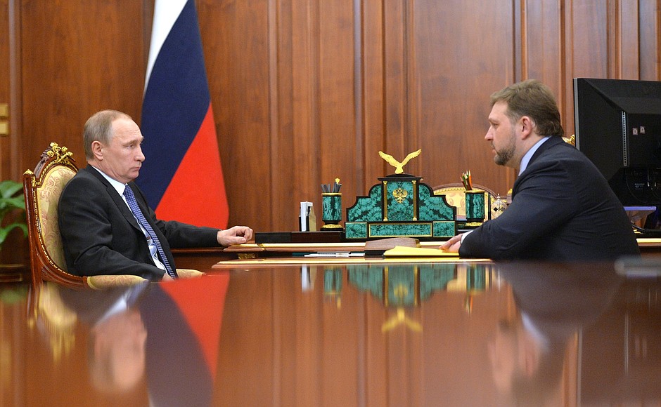 С губернатором Кировской области Никитой Белых.