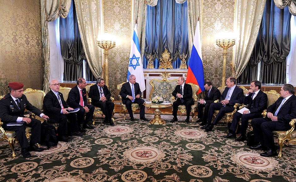 Meeting with Israeli Prime Minister Benjamin Netanyahu.