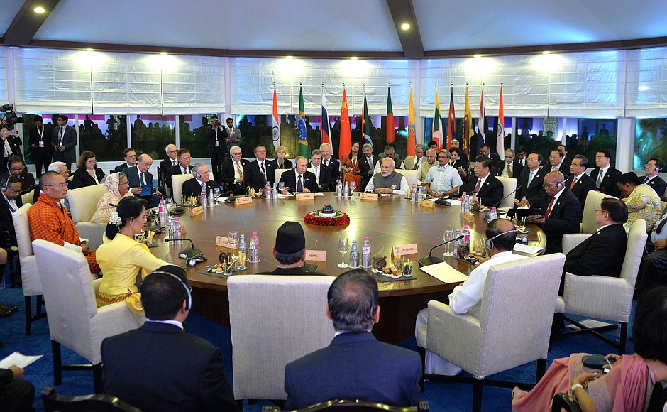 Встреча лидеров БРИКС с главами делегаций государств – членов БИМСТЕК.