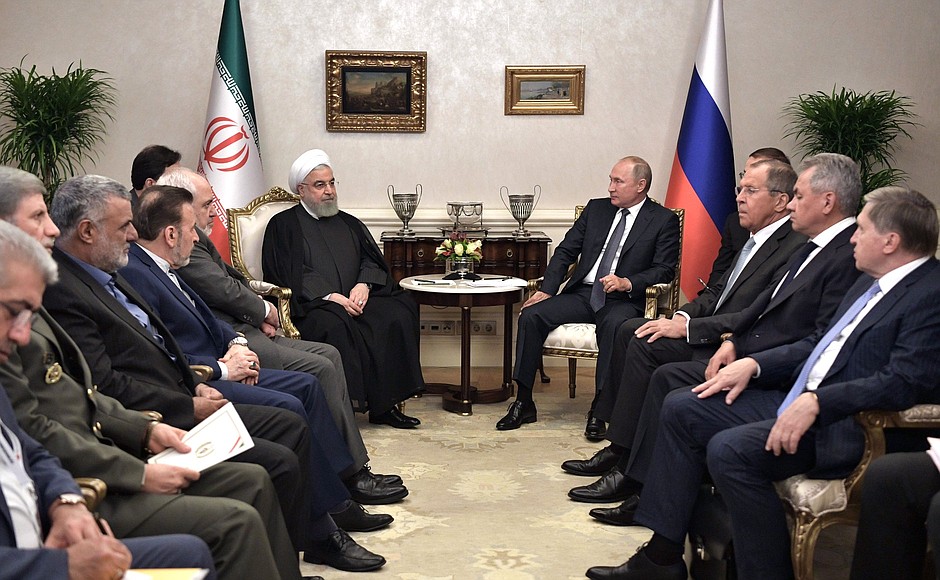 Meeting with President of Iran Hassan Rouhani.