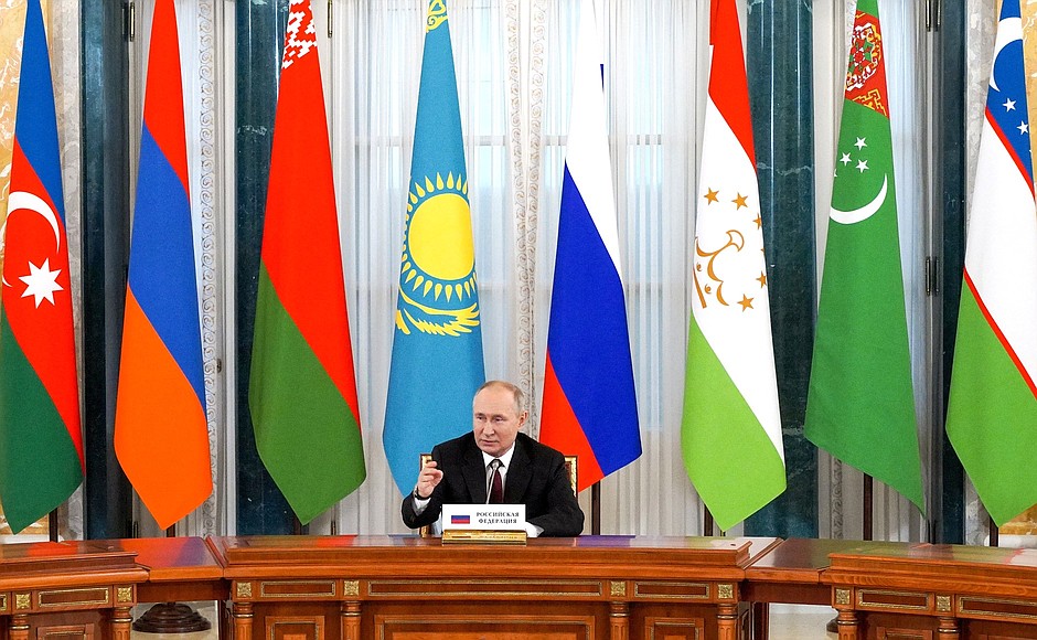 During the Informal meeting of CIS heads of state.