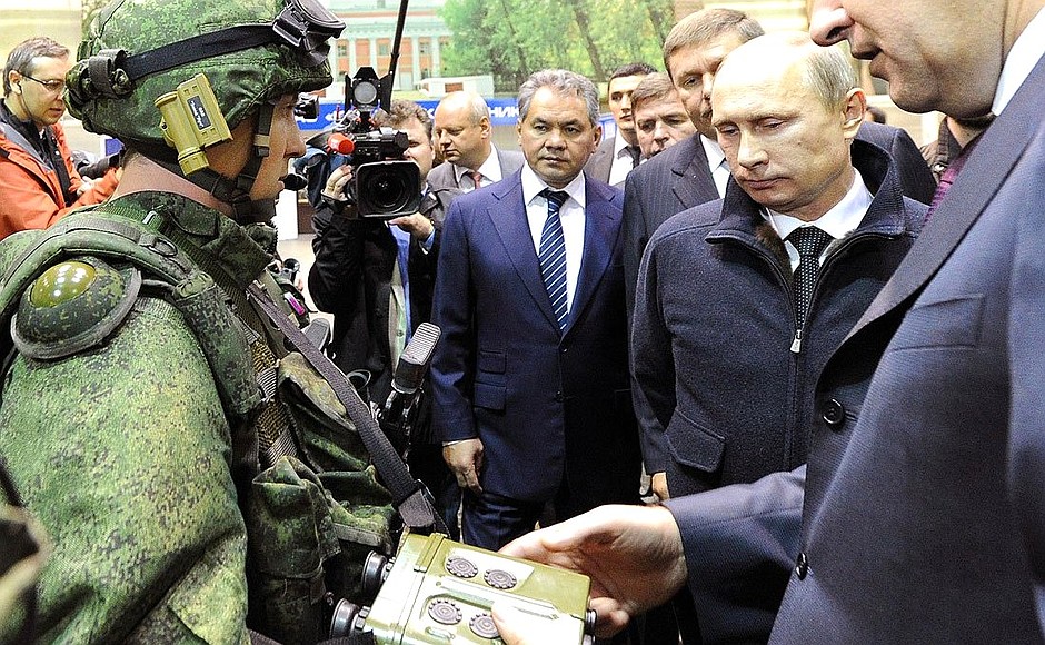During the visit to Kalashnikov Corporate Group.