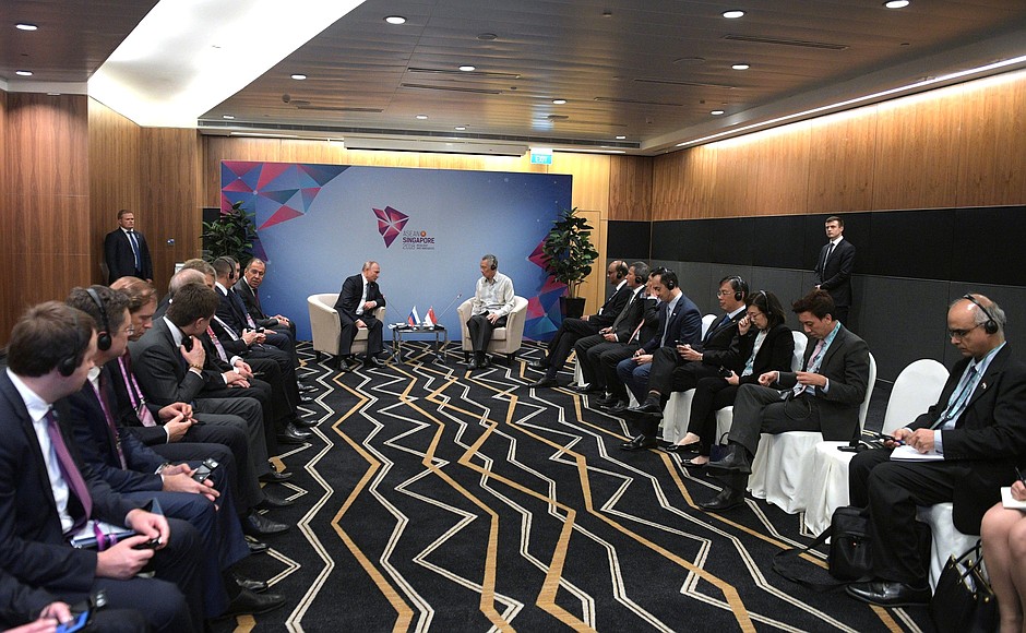 Встреча с Премьер-министром Сингапура Ли Сянь Луном.