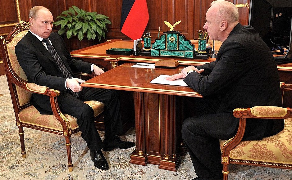 With Investigative Committee Chairman Alexander Bastrykin.