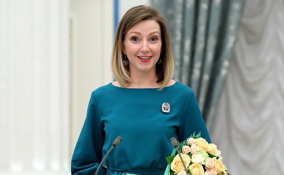Children’s writer Anastasia Orlova, holder of the 2016 Presidential Prize for Writing and Art for Children and Young People.
