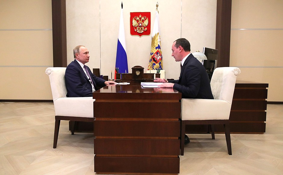 Meeting with Chairman of the Management Board and Director General of Rosseti Pavel Livinsky.