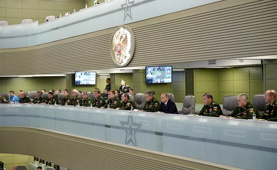 Meeting on Russia’s Armed Forces actions in Syria.
