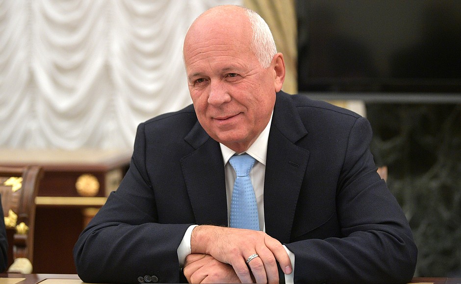 Before a meeting of the Commission for Military Technical Cooperation with Foreign States. CEO of Rostec State Corporation Sergei Chemezov.