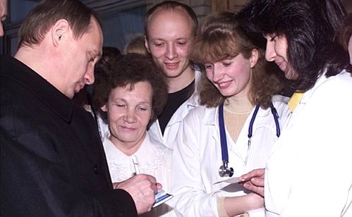 With the medical personnel of the Petrozavodsk children hospital.