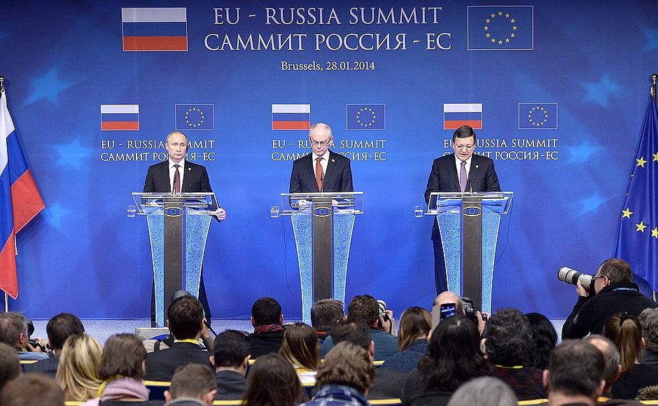 Joint news conference following the Russia-EU summit.