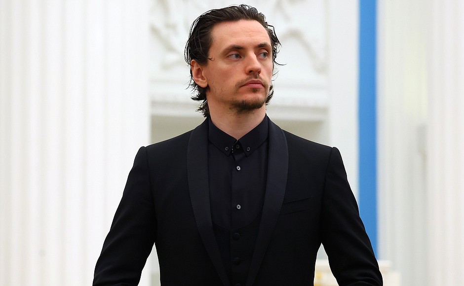 Ballet dancer and acting rector of the Academy of Choreography Sergei Polunin before the ceremony for presenting state decorations.