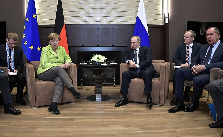 Meeting with Federal Chancellor of Germany Angela Merkel.