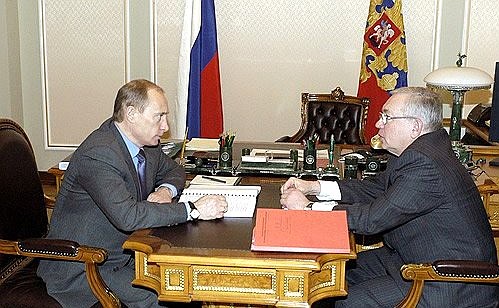 Meeting with human rights Ombudsman Vladimir Lukin.