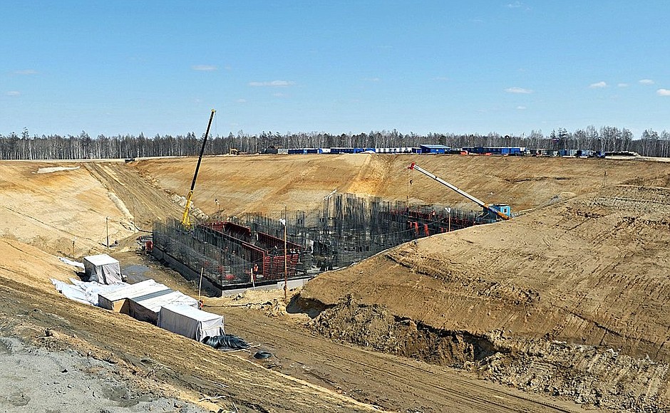 Construction of the Vostochny Space Launch Centre.