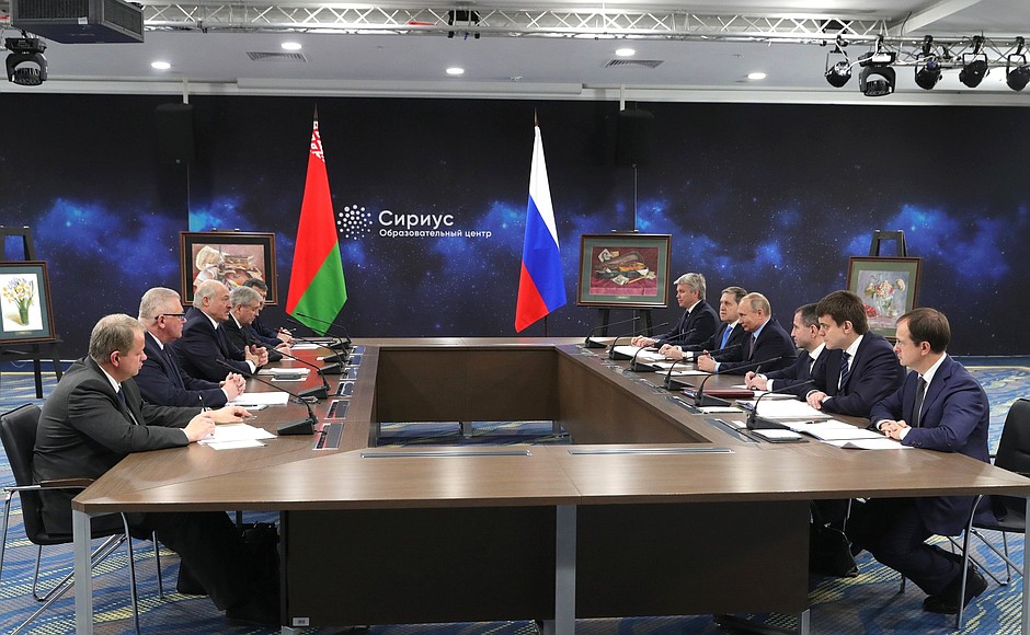At the Sirius Education Centre. A meeting on the development of Russia-Belarus cultural ties.