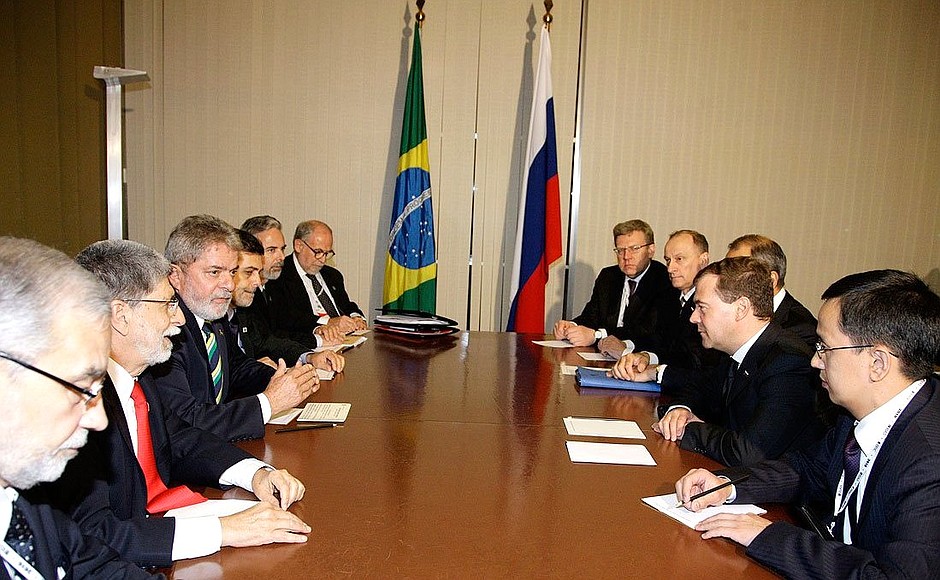 Встреча с Президентом Бразилии Луисом Инасиу Лулой да Силвой.
