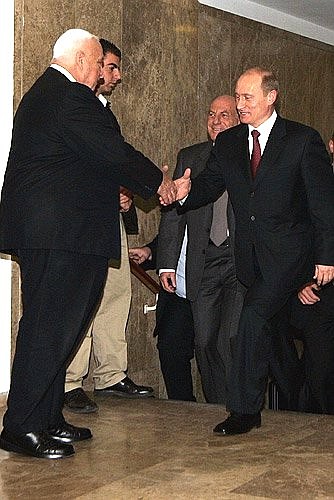 Встреча с Премьер-министром Израиля Ариэлем Шароном.