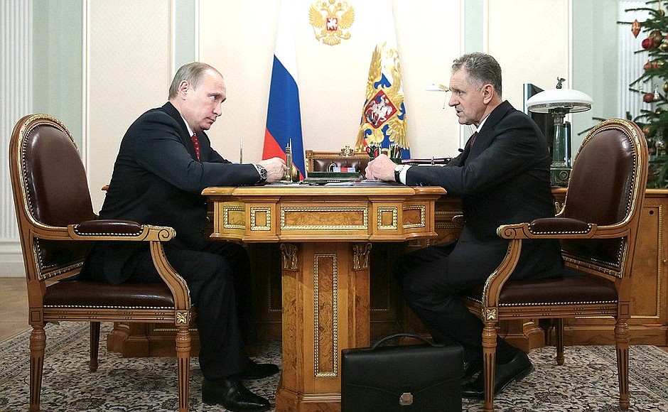 With Head of Udmurtia Alexander Volkov.