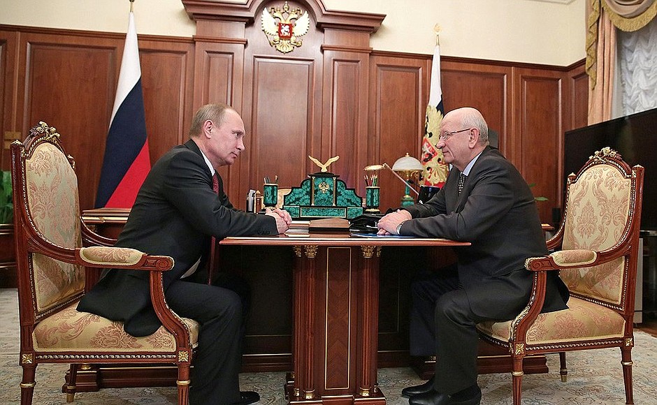 С губернатором Оренбургской области Юрием Бергом.
