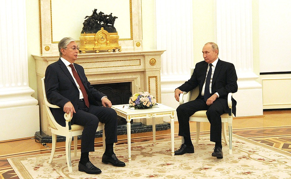 С Президентом Казахстана Касым-Жомартом Токаевым.