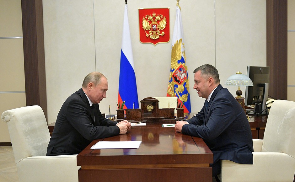 С Игорем Кобзевым, назначенным врио губернатора Иркутской области.