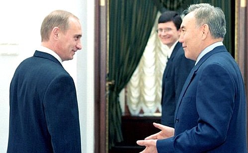 President Putin meeting with President Nursultan Nazarbayev of Kazakhstan.