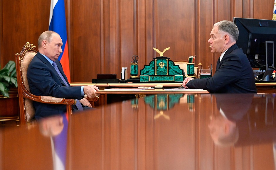Meeting with Russian Highways CEO Vyacheslav Petushenko.