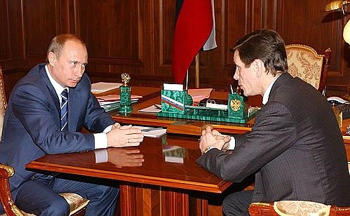 Meeting with Deputy Prime Minister Alexander Zhukov.