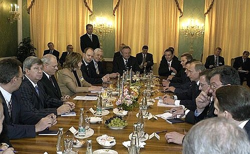 Российско-словацкие переговоры.